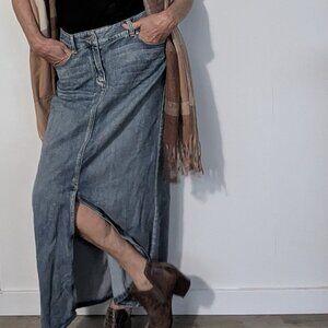 Chico's maxi denim skirt